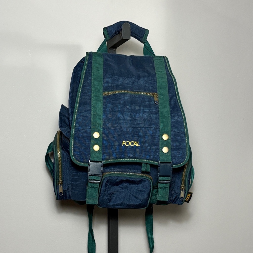 FOCAL Padded Camera Backpack Bag Multi Pockets Blue Green